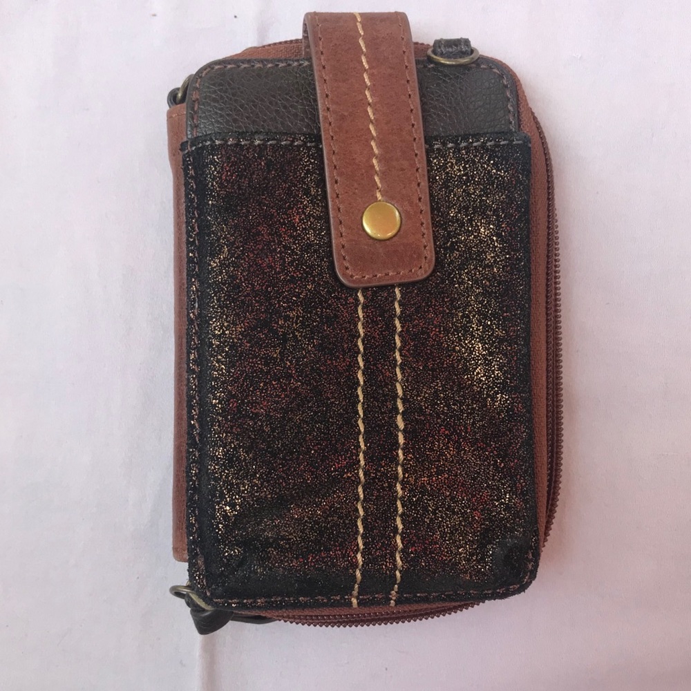 The Sak leather cell phone wallet